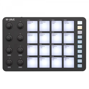 Бездротовий MIDI-контроллер M-VAVE SMC-PAD black