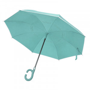 Зонт наоборот Up-Brella 1160 трость обратного сложения Smoke Green