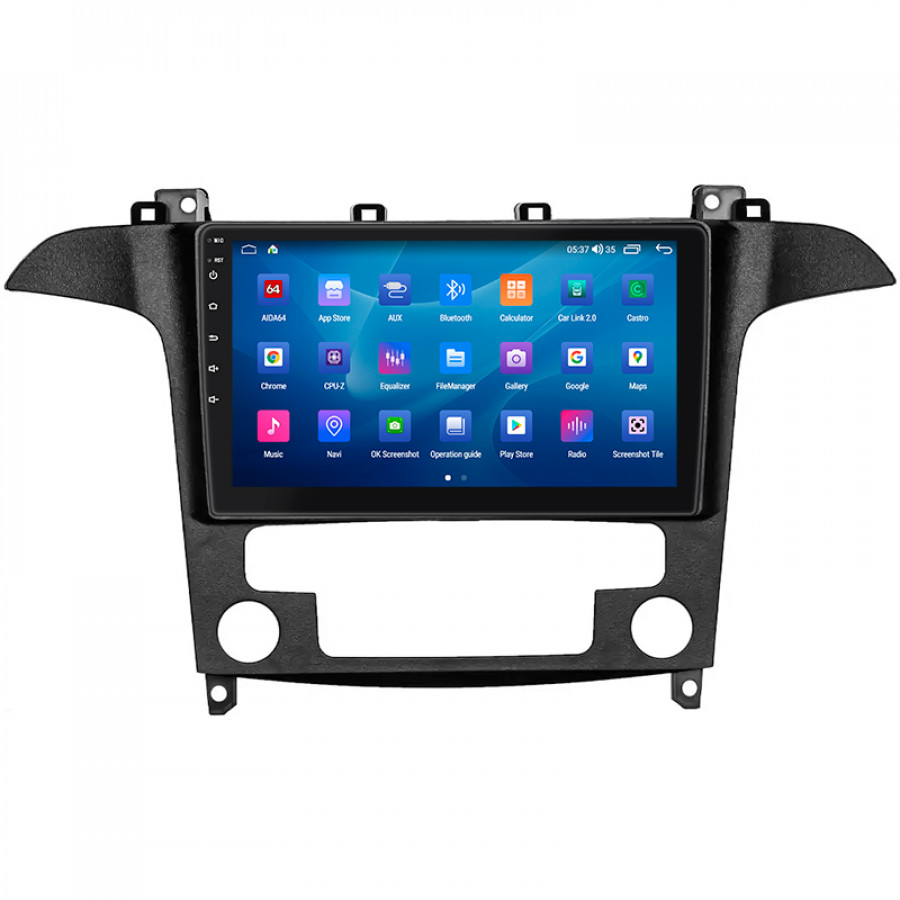 Штатная магнитола Lesko для Ford S-MAX I Рестайлинг 2010-2015 экран 9" 2/32Gb CarPlay 4G Wi-Fi GPS Prime