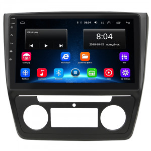 Штатная магнитола Lesko для Skoda Yeti I type B 2009-2014 экран 10" 2/32Gb Wi-Fi GPS Base