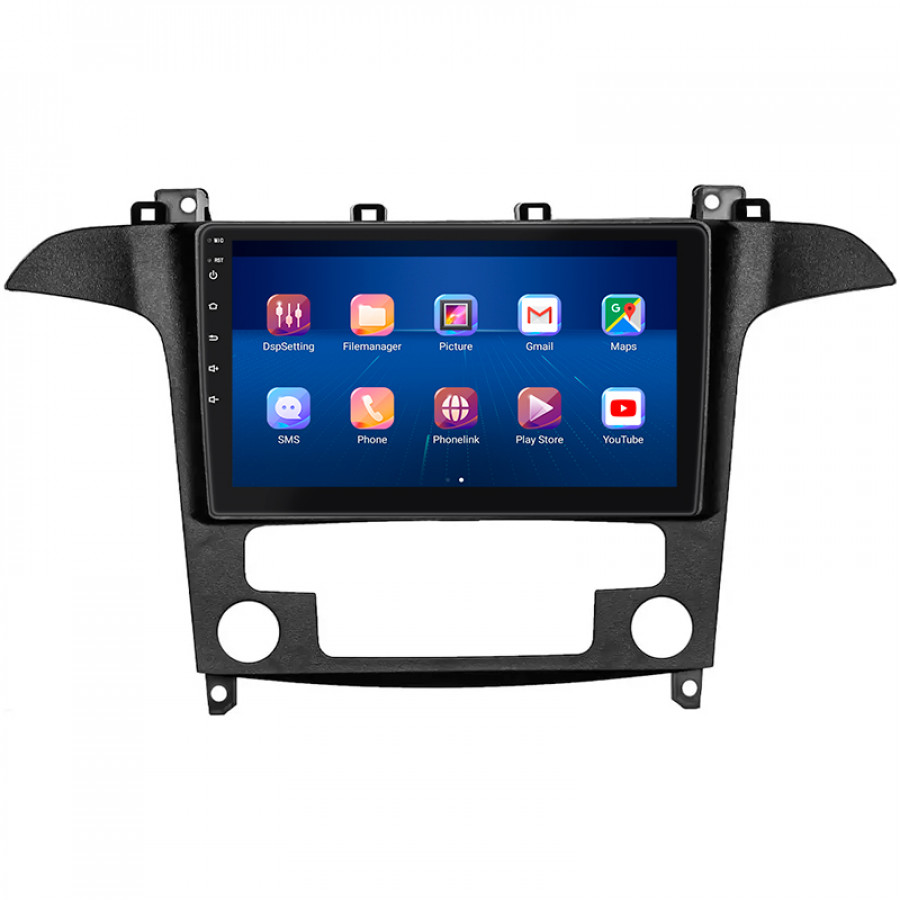 Штатная магнитола Lesko для Ford S-MAX I Рестайлинг 2010-2015 экран 9" 2/32Gb 4G Wi-Fi GPS Top