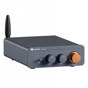 Підсилювач звуку Fosi Audio BT20A Pro blue + блок живлення 32V. Bluetooth 5.0, 2x300W