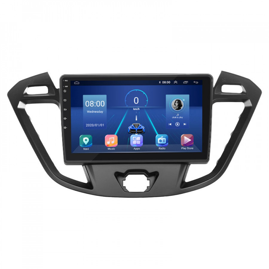 Штатная магнитола Lesko для Ford Transit Connect II Рестайлинг 2018-н.в. экран 9" 4/64Gb 4G Wi-Fi GPS Top