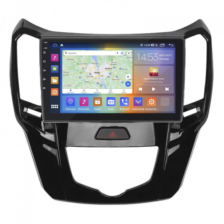 Штатная магнитола Lesko для Great Wall Hover M4  2012-2017 экран 9" 4/64Gb CarPlay 4G Wi-Fi GPS Prime