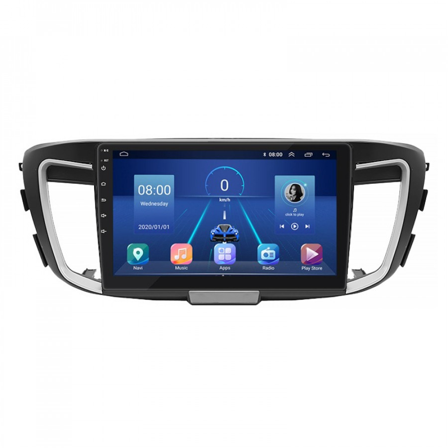 Штатная магнитола Lesko для Honda Accord IX 2012-2015 экран 10" 6/128Gb 4G Wi-Fi GPS Top