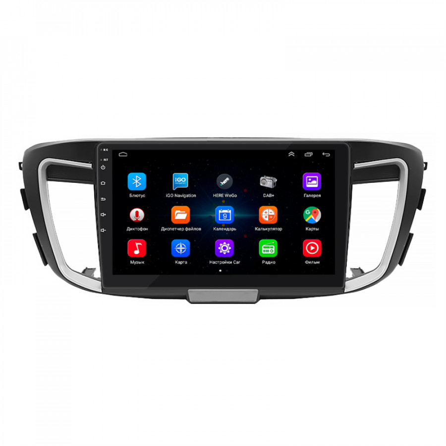 Штатная магнитола Lesko для Honda Accord IX Рестайлинг 2015-2019 экран 10" 1/16Gb Wi-Fi GPS Base