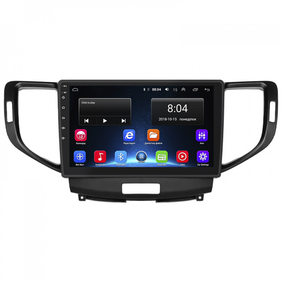 Штатная магнитола Lesko для Honda Accord VIII 2007-2011 экран 9" 2/32Gb Wi-Fi GPS Base