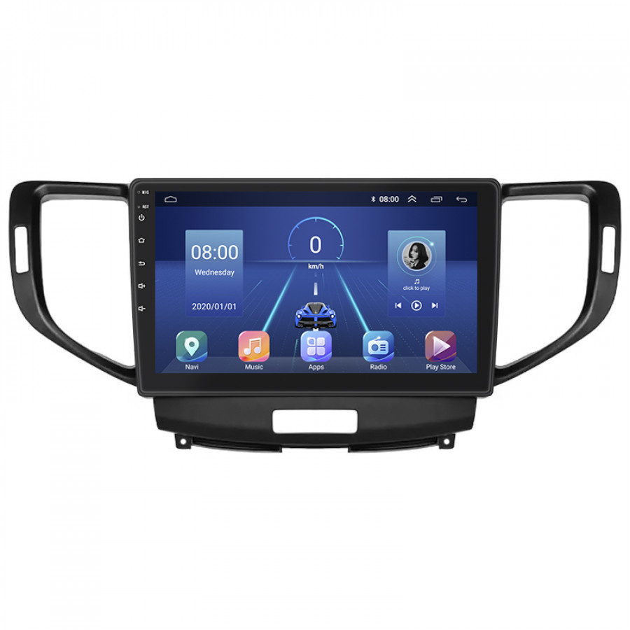 Штатная магнитола Lesko для Honda Accord VIII 2007-2011 экран 9" 6/128Gb 4G Wi-Fi GPS Top