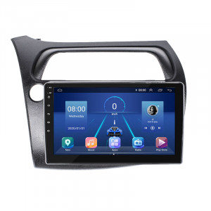 Штатная магнитола Lesko для Honda Civic Type R VIII 2006-2008 экран 9" 4/64Gb 4G Wi-Fi GPS Top