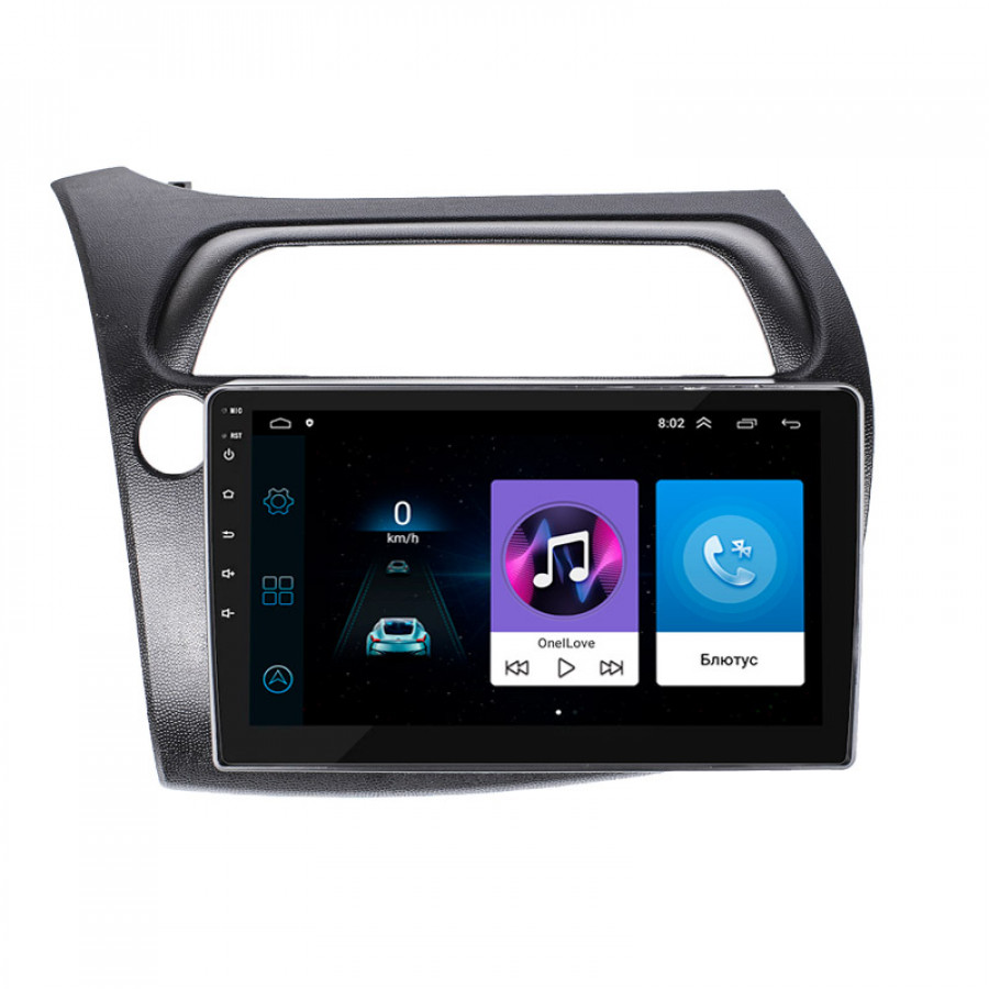 Штатная магнитола Lesko для Honda Civic Type R VIII Рестайлинг 2008-2011 экран 9" 2/32Gb Wi-Fi GPS Base