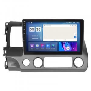 Штатная магнитола Lesko для Honda Civic VIII Рестайлинг 2008-2012 экран 10" 4/64Gb CarPlay 4G Wi-Fi GPS Prime
