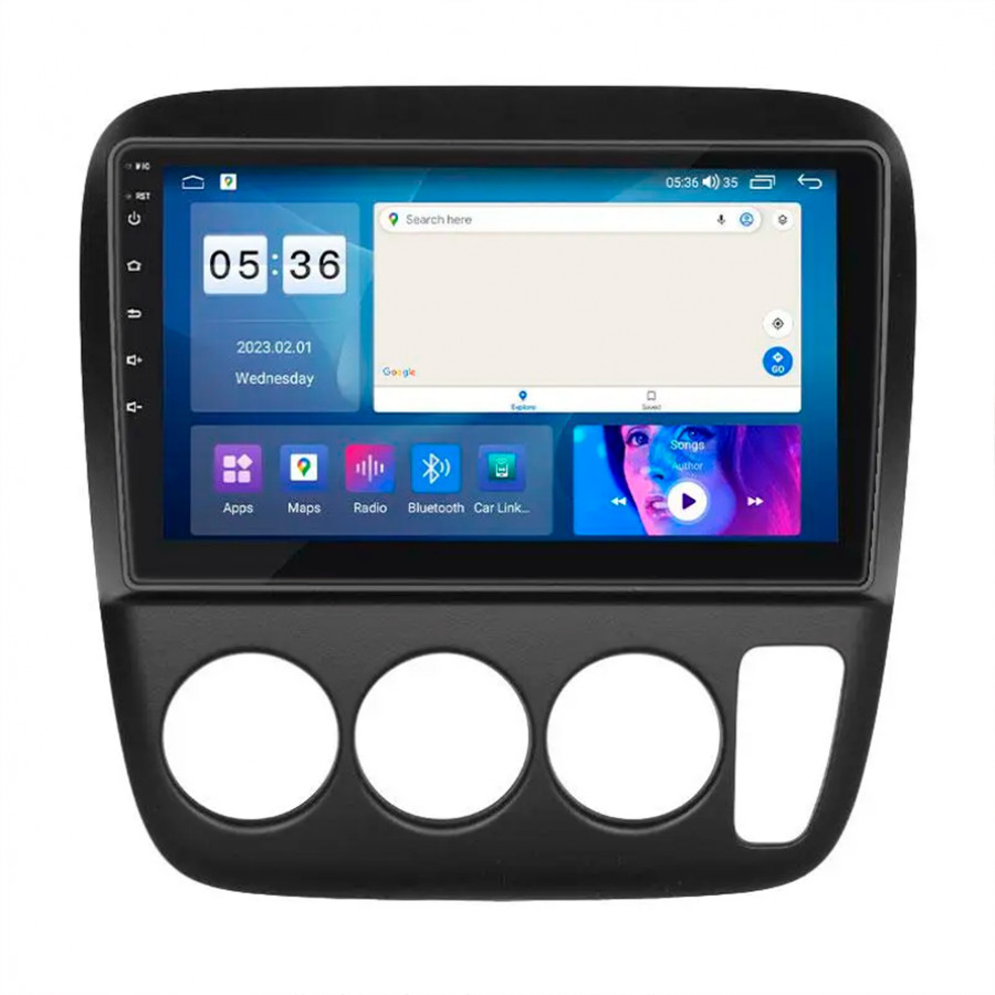 Штатная магнитола Lesko для Honda CR-V I Рестайлинг 1999-2001 экран 9" 4/64Gb CarPlay 4G Wi-Fi GPS Prime