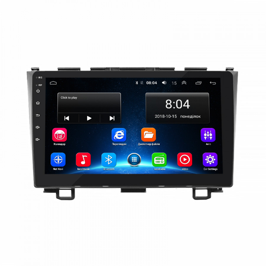 Штатная магнитола Lesko для Honda CR-V III Рестайлинг 2009-2012 экран 9" 2/32Gb Wi-Fi GPS Base
