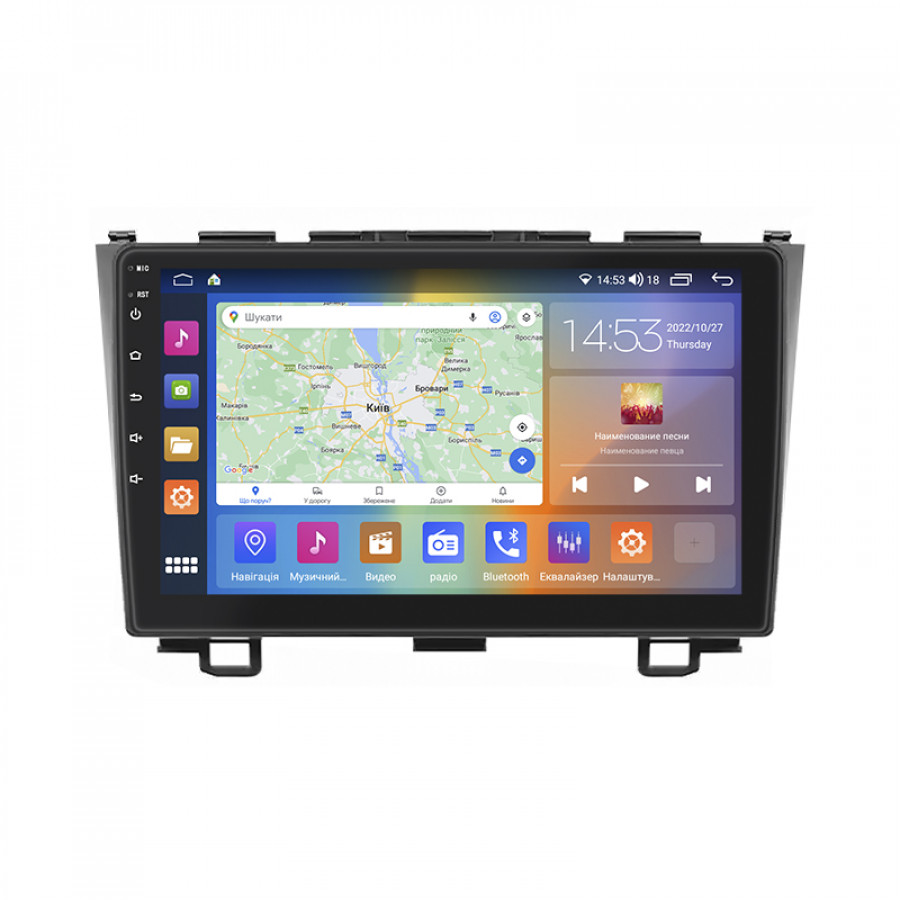 Штатная магнитола Lesko для Honda CR-V III Рестайлинг 2009-2012 экран 9" 2/32Gb CarPlay 4G Wi-Fi GPS Prime