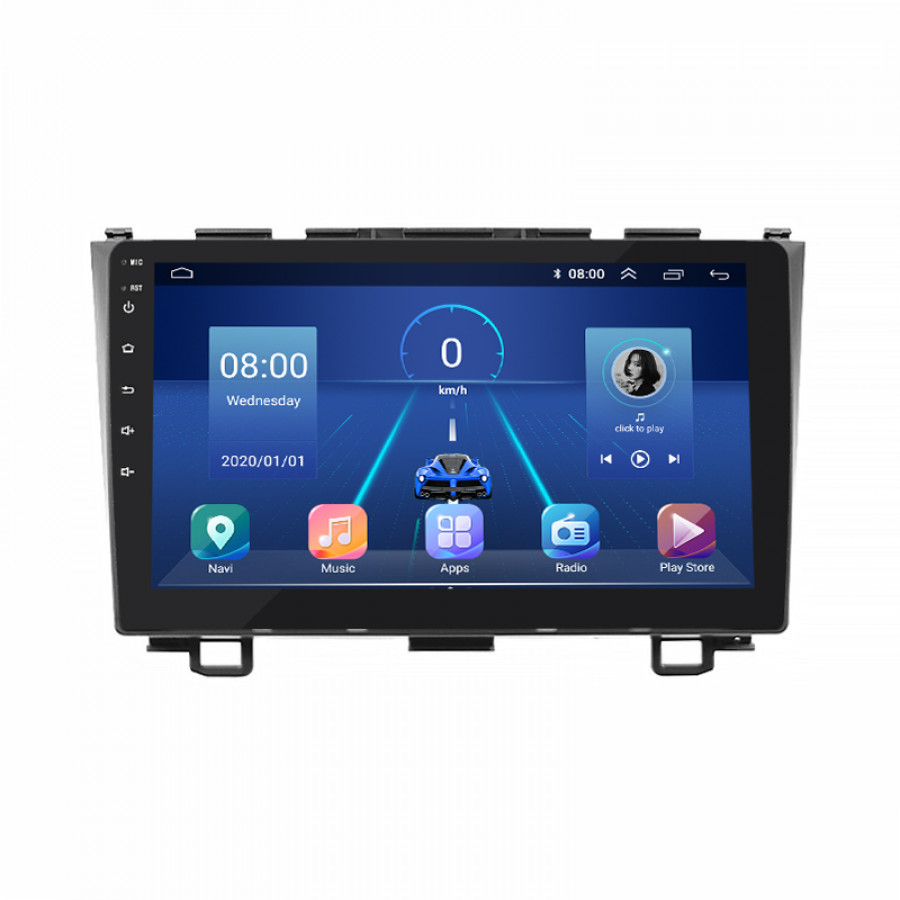 Штатная магнитола Lesko для Honda CR-V III Рестайлинг 2009-2012 экран 9" 2/32Gb 4G Wi-Fi GPS Top