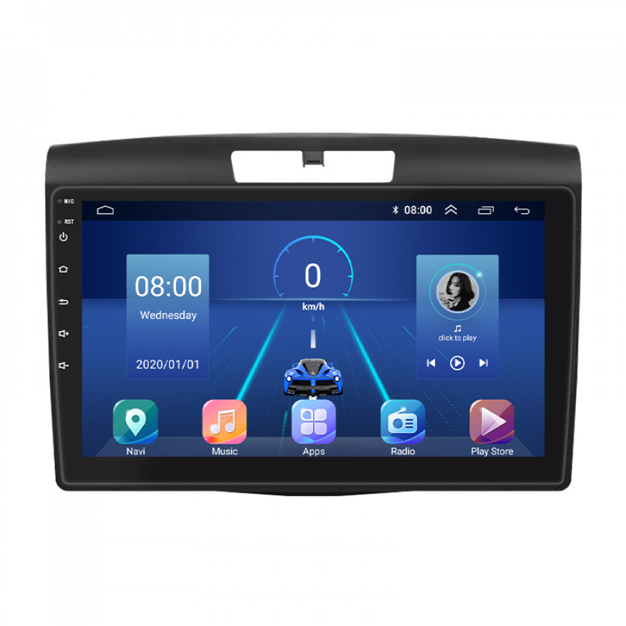 Штатная магнитола Lesko для Honda CR-V IV 2011-2015 экран 9" 6/128Gb 4G Wi-Fi GPS Top