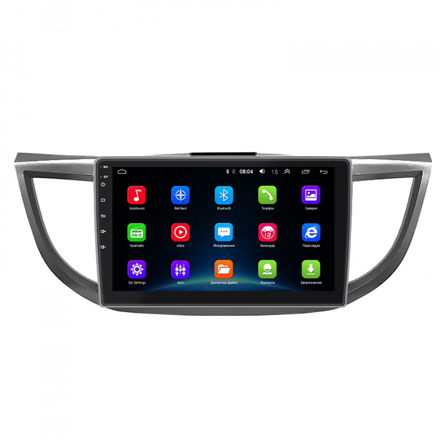 Штатная магнитола Lesko для Honda CR-V IV Рестайлинг 2014-2018 экран 10" 2/32Gb Wi-Fi GPS Base