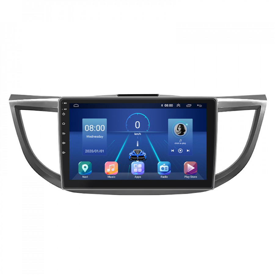 Штатная магнитола Lesko для Honda CR-V IV Рестайлинг 2014-2018 экран 10" 2/32Gb 4G Wi-Fi GPS Top