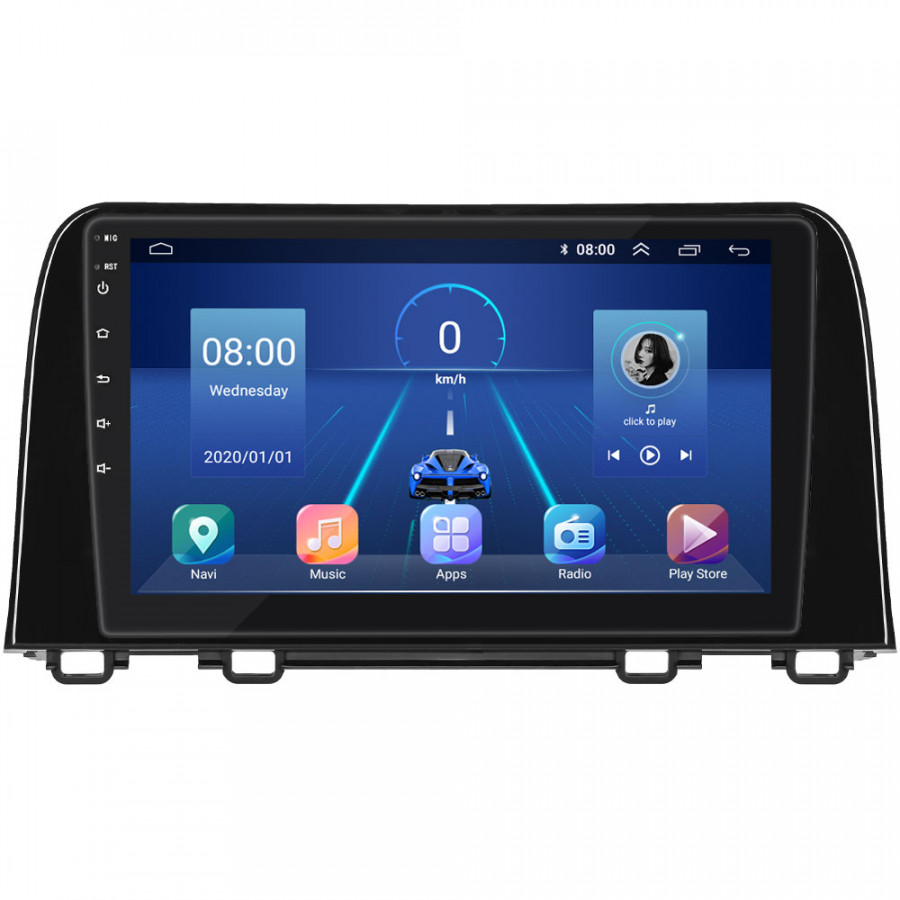 Штатная магнитола Lesko для Honda CR-V V 2016-2020 экран 9" 4/64Gb 4G Wi-Fi GPS Top