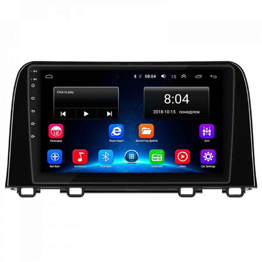 Штатная магнитола Lesko для Honda CR-V V Рестайлинг 2019-н.в. экран 9" 2/32Gb Wi-Fi GPS Base