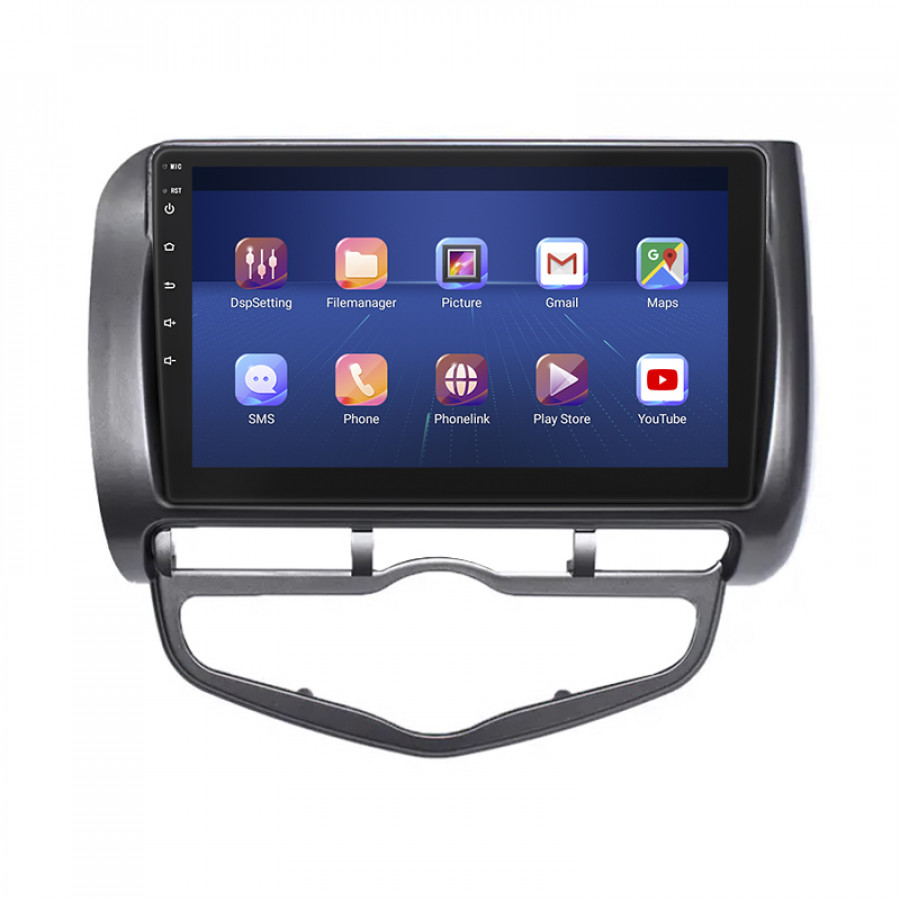 Штатная магнитола Lesko для Honda Fit I Auto AC 2001-2008 экран 9" 4/64Gb 4G Wi-Fi GPS Top