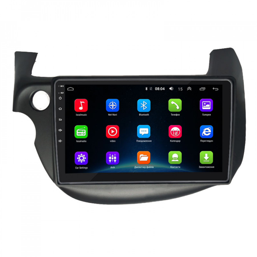 Штатная магнитола Lesko для Honda Fit II 2007-2014 экран 10" 1/16Gb Wi-Fi GPS Base