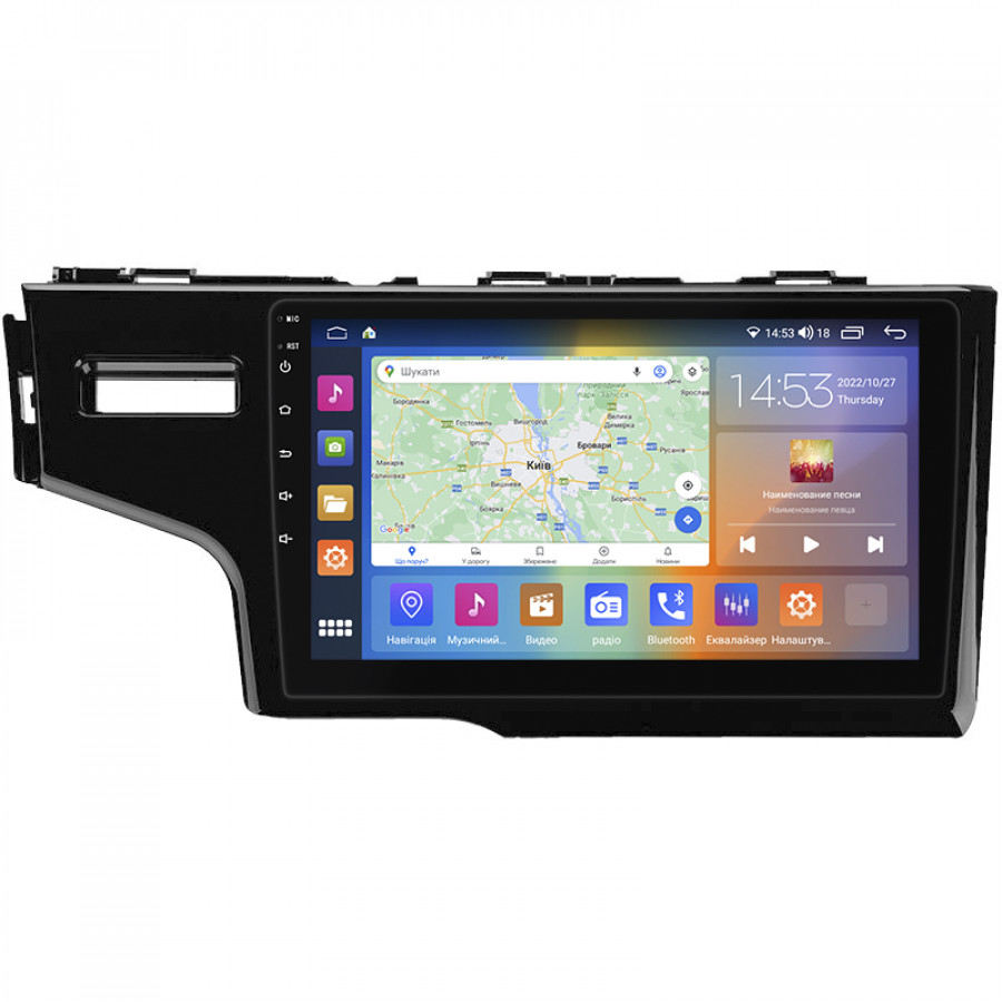 Штатная магнитола Lesko для Honda Fit III Рестайлинг 2017-2020 экран 9" 2/32Gb CarPlay 4G Wi-Fi GPS Prime