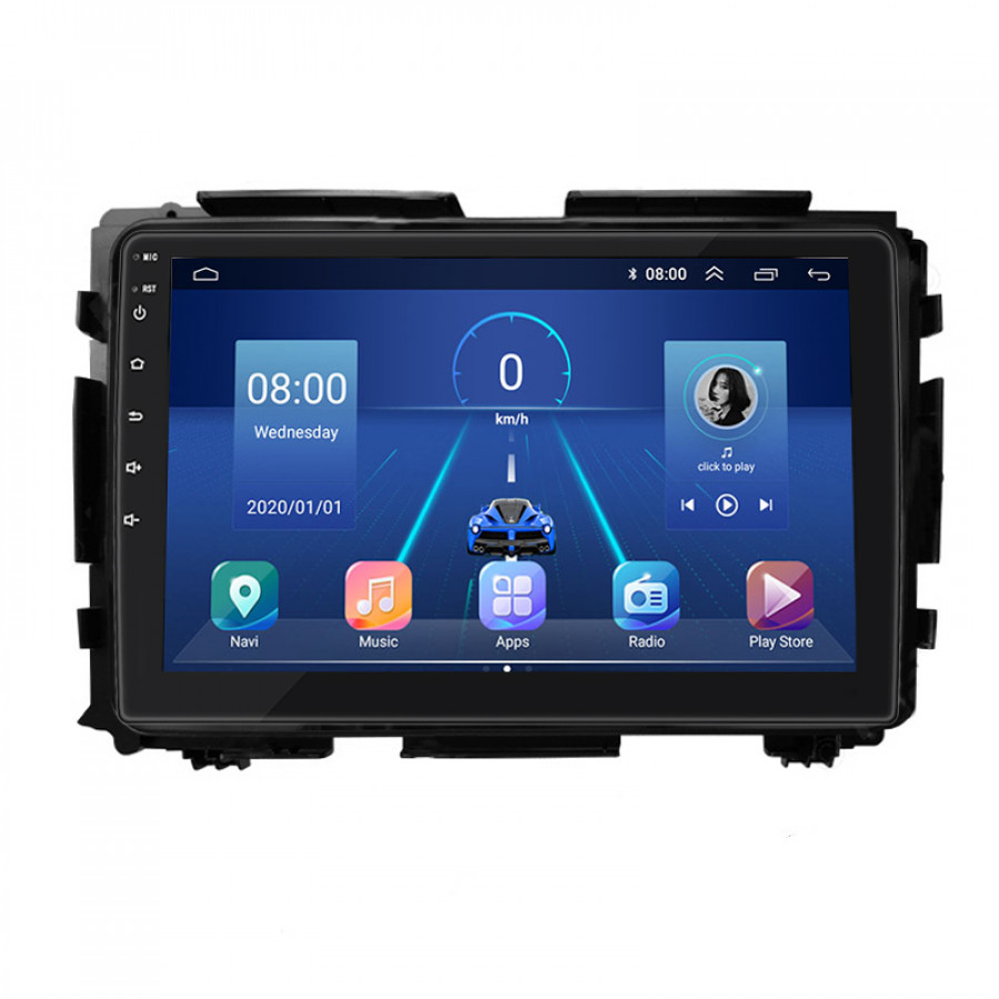 Штатная магнитола Lesko для Honda HR-V II 2013-2018 экран 9" 4/64Gb 4G Wi-Fi GPS Top