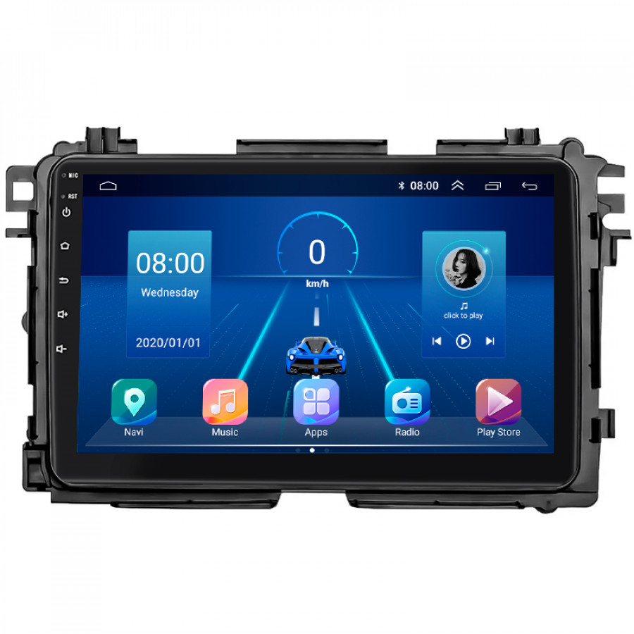 Штатная магнитола Lesko для Honda HR-V II Рестайлинг 2018-н.в. экран 9" 4/64Gb 4G Wi-Fi GPS Top