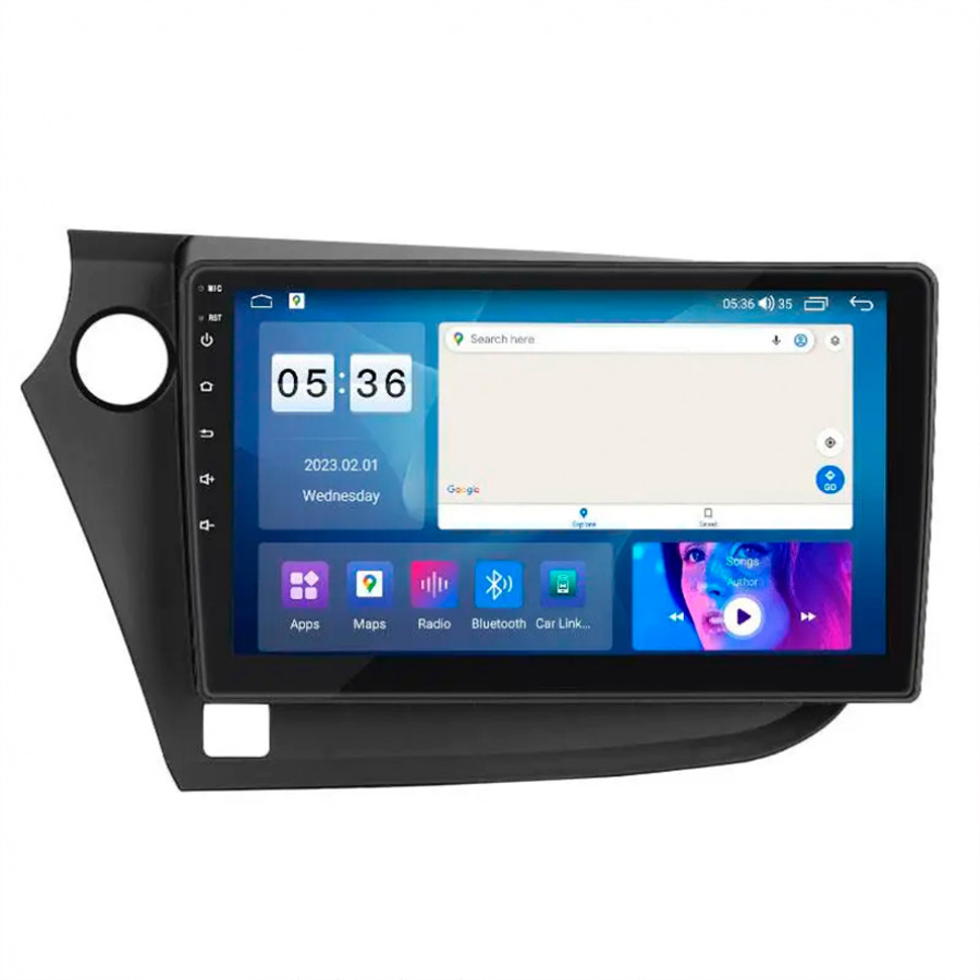 Штатная магнитола Lesko для Honda Insight II 2009-2011 экран 9" 4/64Gb CarPlay 4G Wi-Fi GPS Prime
