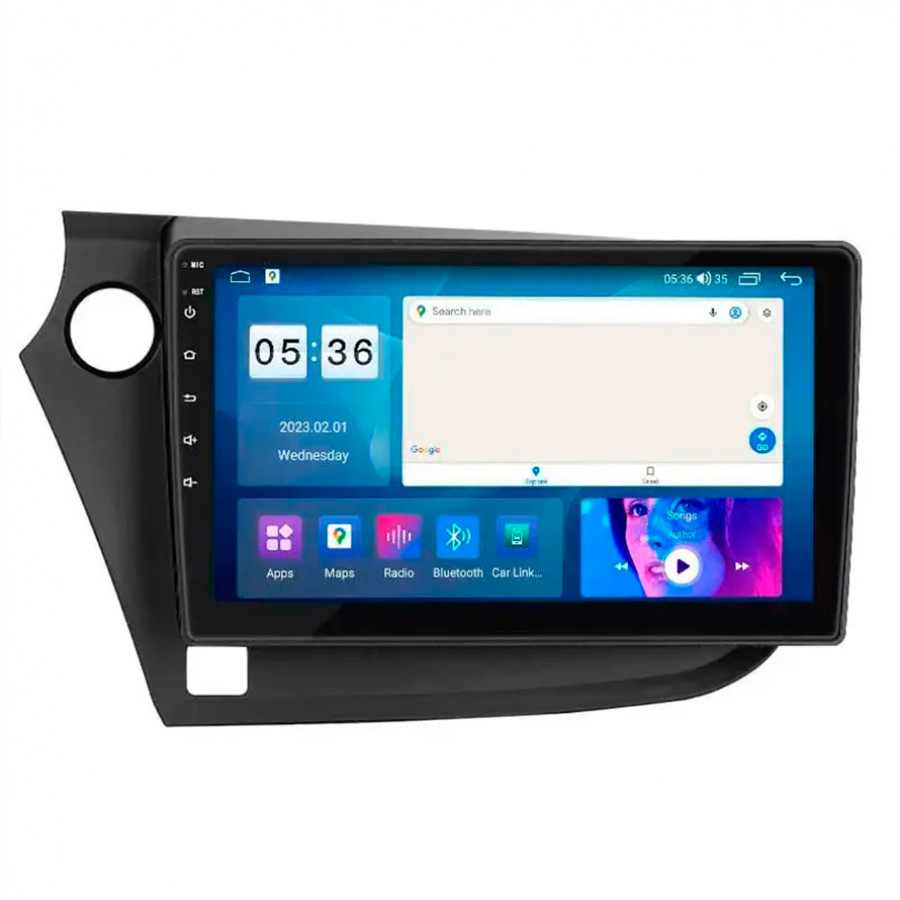Штатная магнитола Lesko для Honda Insight II Рестайлинг 2011-2014 экран 9" 4/64Gb CarPlay 4G Wi-Fi GPS Prime