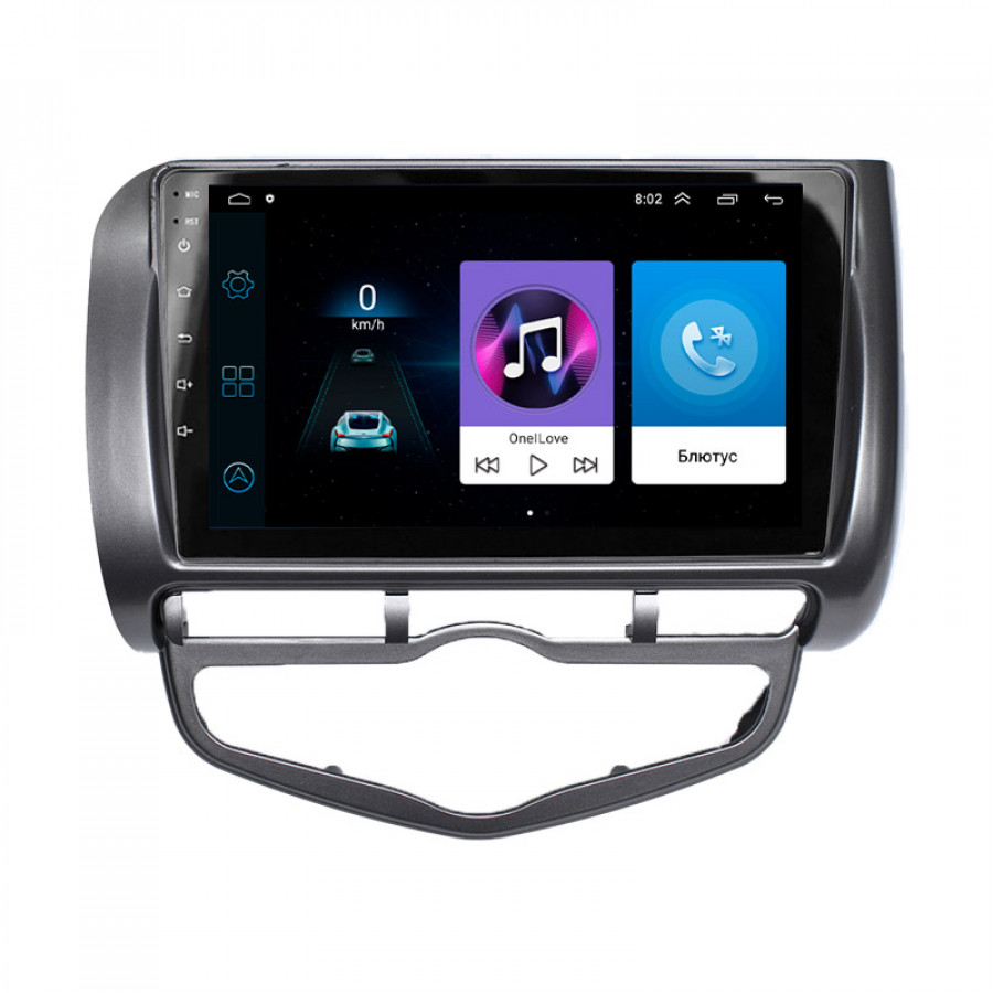 Штатная магнитола Lesko для Honda Jazz I 2001-2005 экран 9" 2/32Gb Wi-Fi GPS Base