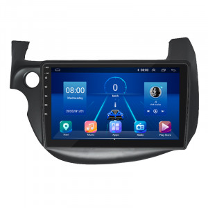 Штатная магнитола Lesko для Honda Jazz II 2008-2010 экран 10" 2/32Gb 4G Wi-Fi GPS Top