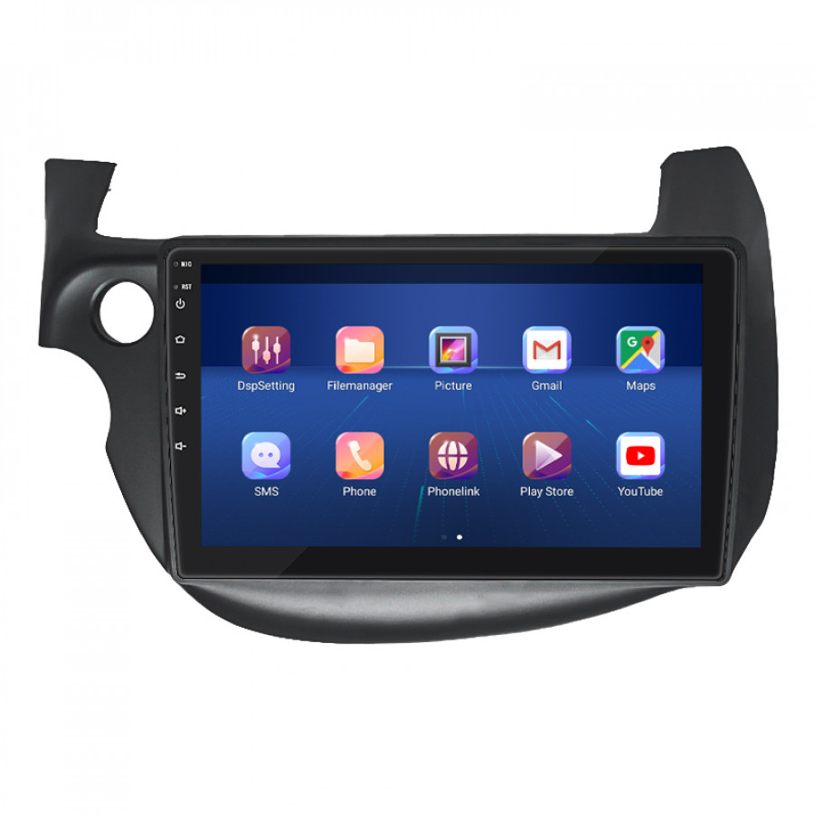 Штатная магнитола Lesko для Honda Jazz II 2008-2010 экран 10" 2/32Gb 4G Wi-Fi GPS Top
