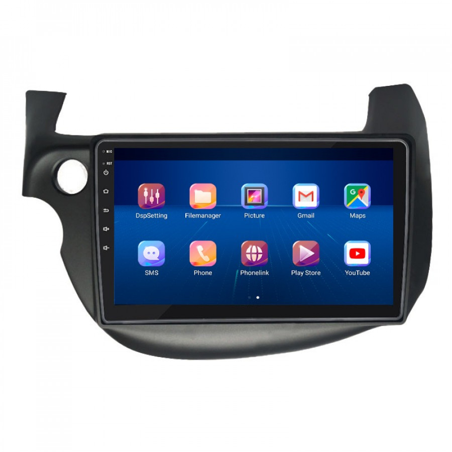 Штатная магнитола Lesko для Honda Jazz II 2008-2010 экран 10" 6/128Gb 4G Wi-Fi GPS Top