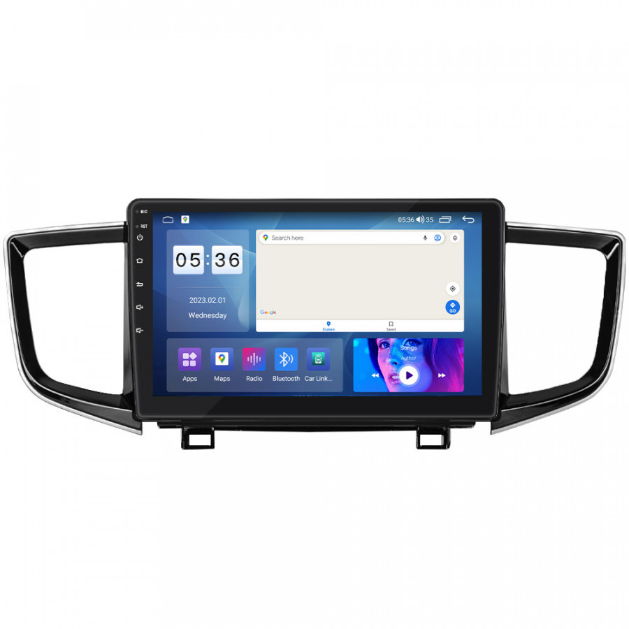 Штатная магнитола Lesko для Honda Pilot III 2015-2018 экран 10" 4/64Gb CarPlay 4G Wi-Fi GPS Prime
