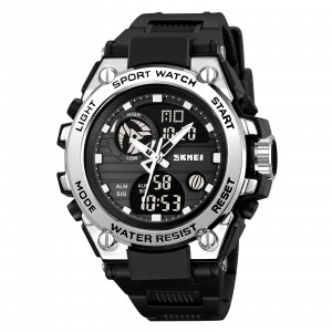 Спортивний чоловічий годинник Skmei 2360BKSI Black-Silver
