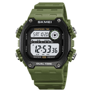 Спортивний чоловічий годинник Skmei 2126AG Army Green