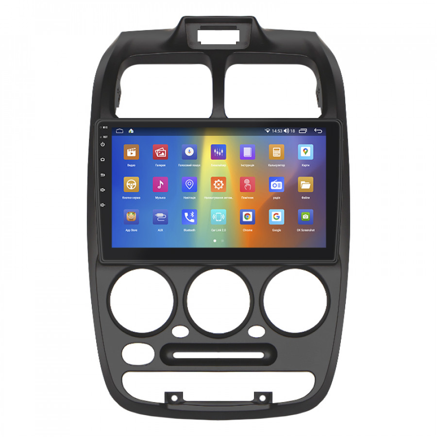 Штатная магнитола Lesko для Hyundai Accent II 1999-2012 экран 9" 2/32Gb CarPlay 4G Wi-Fi GPS Prime