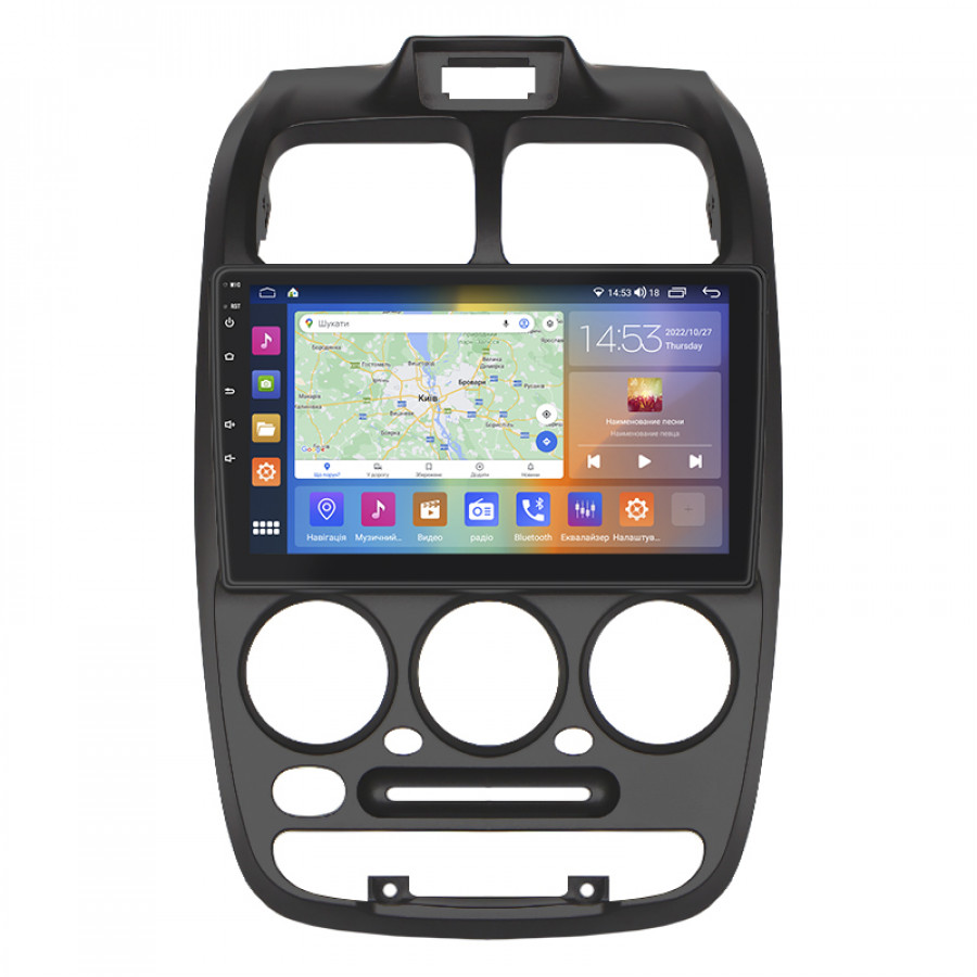 Штатная магнитола Lesko для Hyundai Accent II 1999-2012 экран 9" 4/64Gb CarPlay 4G Wi-Fi GPS Prime
