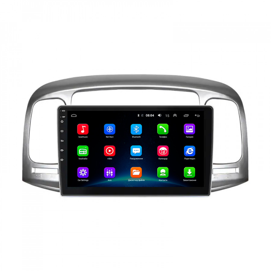 Штатная магнитола Lesko для Hyundai Accent III 2006-2011 экран 9" 2/32Gb Wi-Fi GPS Base