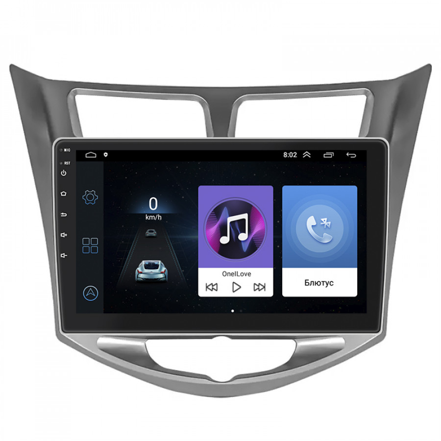 Штатная магнитола Lesko для Hyundai Accent IV 2010-2017 экран 10" 1/16Gb Wi-Fi GPS Base