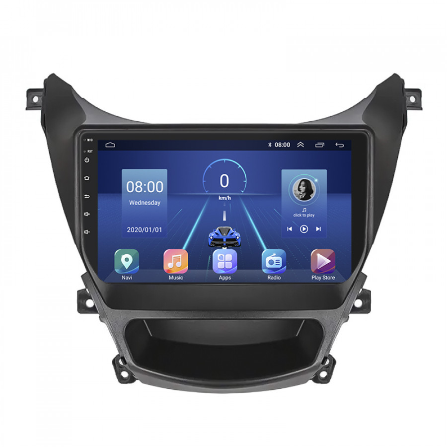 Штатная магнитола Lesko для Hyundai Avante V 2010-2015 экран 9" 2/32Gb 4G Wi-Fi GPS Top