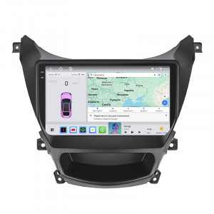 Штатная магнитола Lesko для Hyundai Avante V ver 2 2010-2015 экран 9" 4/64 QLED CarPlay 4G Wi-Fi GPS 360 Prime