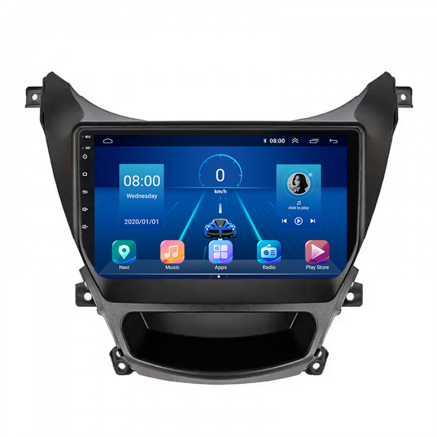 Штатная магнитола Lesko для Hyundai Avante V ver 2 2010-2015 экран 9" 6/128Gb 4G Wi-Fi GPS Top