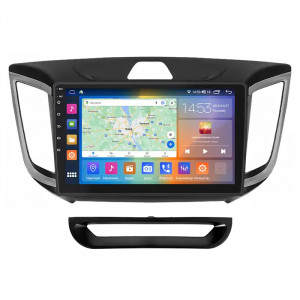 Штатная магнитола Lesko для Hyundai Creta I 2016-2020 экран 10" 4/64Gb CarPlay 4G Wi-Fi GPS Prime