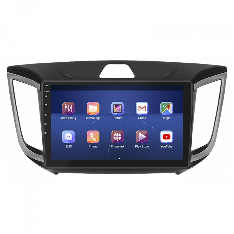 Штатная магнитола Lesko для Hyundai Creta I 2016-2020 экран 10" 6/128Gb 4G Wi-Fi GPS Top