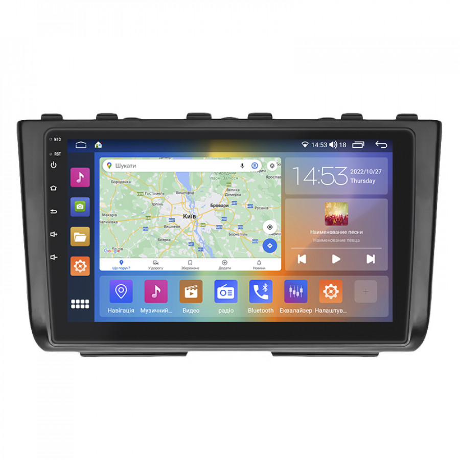 Штатная магнитола Lesko для Hyundai Creta II 2021-н.в. экран 9" 4/64Gb CarPlay 4G Wi-Fi GPS Prime