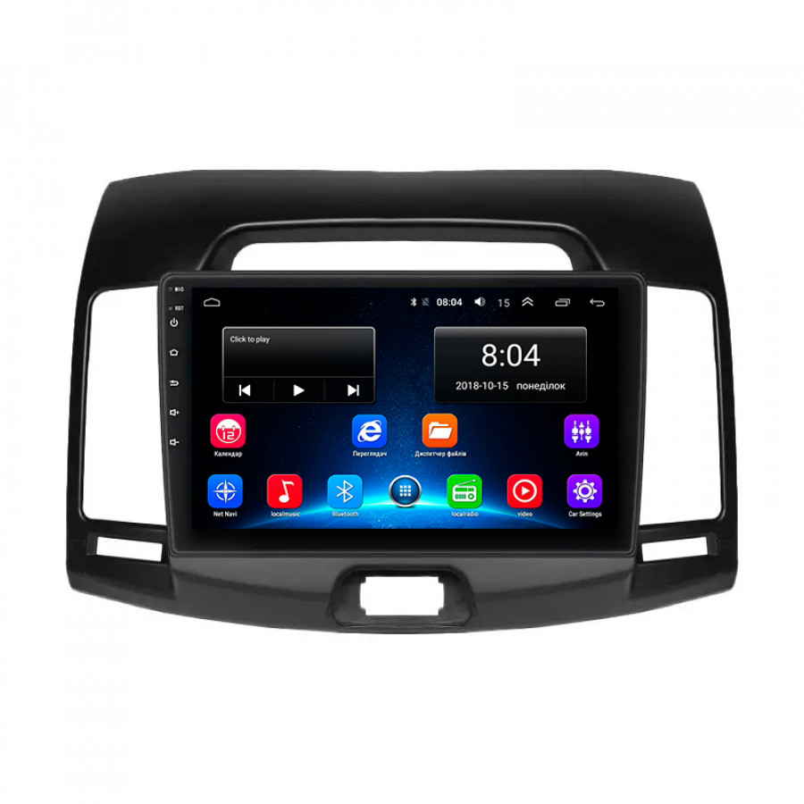 Штатная магнитола Lesko для Hyundai Elantra IV (HD) 2006-2011 экран 9" 2/32Gb Wi-Fi GPS Base