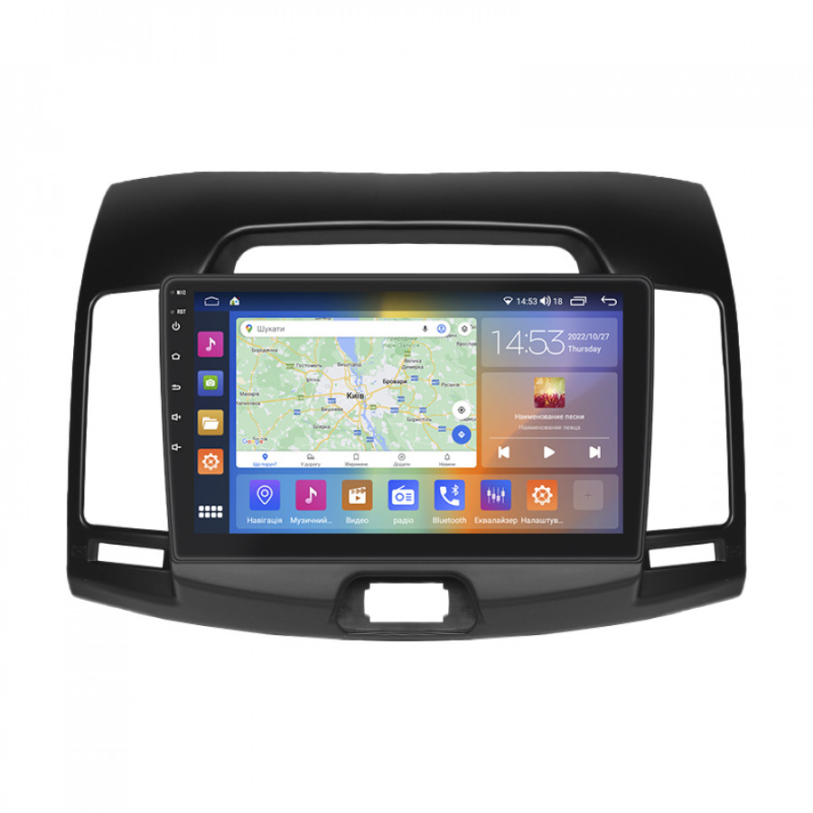 Штатная магнитола Lesko для Hyundai Elantra IV (HD) 2006-2011 экран 9" 4/64Gb CarPlay 4G Wi-Fi GPS Prime